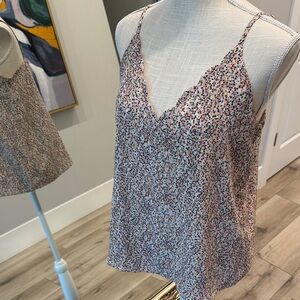 Socialite Multicolor Lace Trim Cami